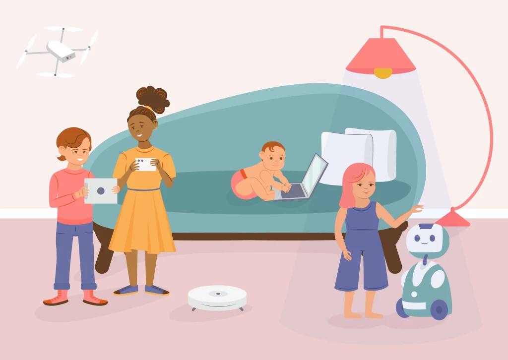 هوشمندسازی اتاق کودک با دوربین نظارتی هوشمند و سیستم روشنایی LED